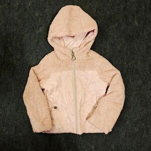Swiss Alps Pink Sherpa Lined Hooded Quilted Jacket Kid Size 4